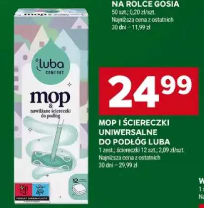 Mop i ściereczki uniwersalne do podłóg