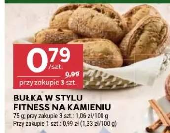 Bułka w stylu fitness na kamieniu