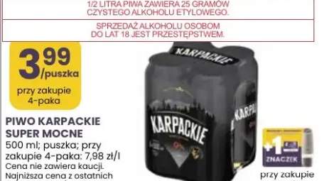 Piwo karpackie super mocne