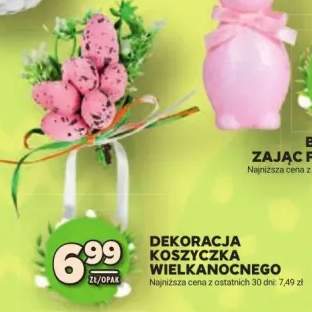 Dekoracja koszyczka wielkanocnego