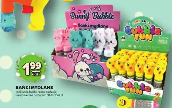 Bańki mydlane króliczek, bułki