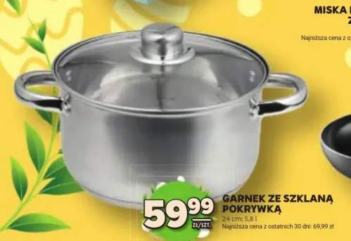 Garnek ze szklaną pokrywką 24cm 5.8l