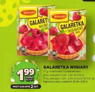 Galaretka malinowa, truskawkowa