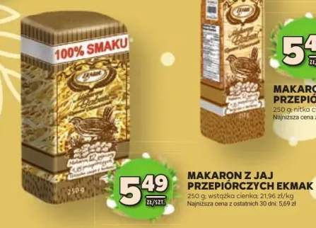 Makaron z jaj przepiórczych wstążka cienko