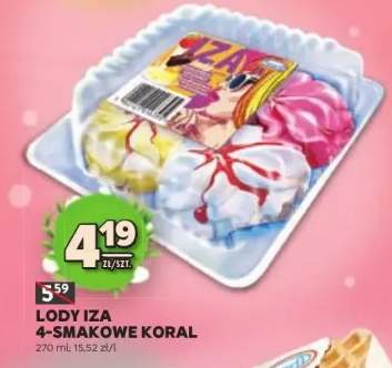 Lody Iza 4-smakowe