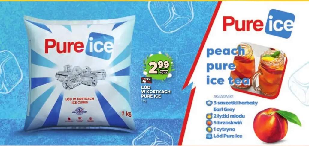 Lód w kostkach ice cubes