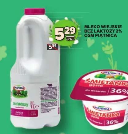 Mleko wiejskie bez laktozy 2% osm