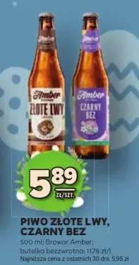 Piwo złote lwy, czarny bez