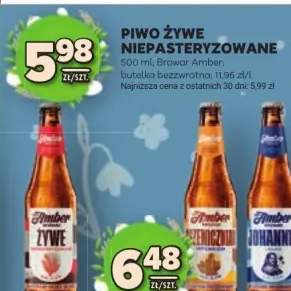Piwo żywe niepasteryzowane