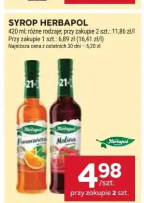 Syrop herbapol pomarańczowy, malinowy