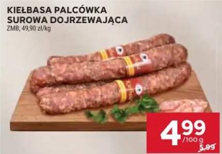 Kiełbasa palcówka surowa dojrzewająca