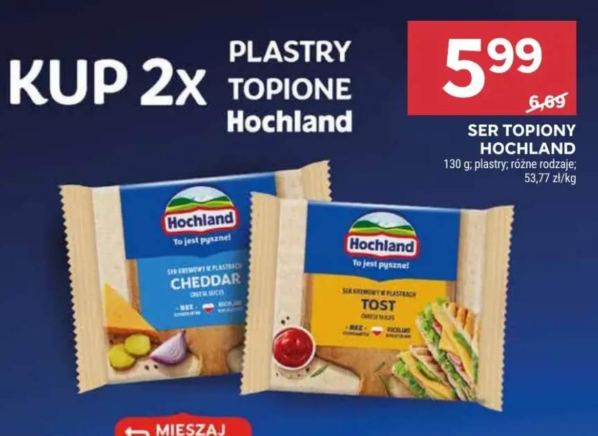 Ser topiony plastry różne rodzaje