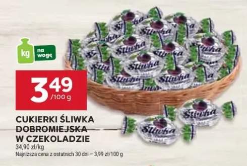 Cukierki śliwka dobromiejska w czekoladzie