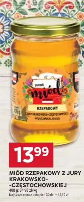 Miód rzepakowy z jury krakowsko-częstochowskiej