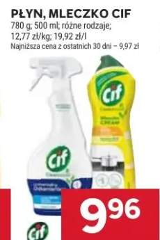 Płyn, mleczko Cif