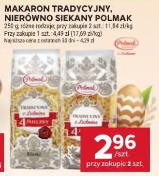 Makaron tradycyjny, nierówno siekany Polmak