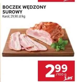Boczek wędzony surowy