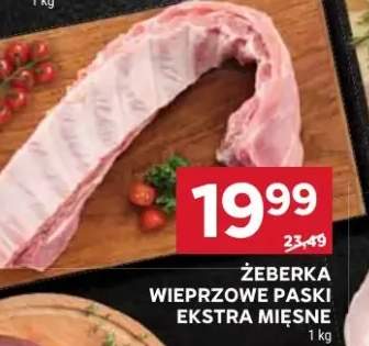 Żeberka wieprzowe paski ekstra mięsne