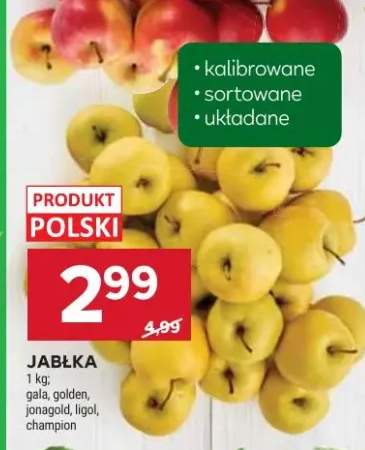 Jabłka kalibrowane, sortowane, układane