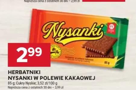 Herbatniki Nysanki w polewie kakaowej