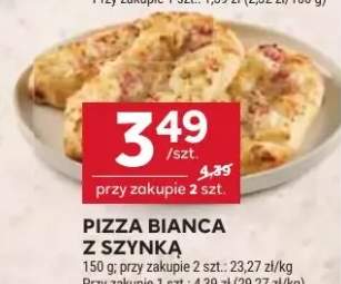 Pizza bianca z szynką
