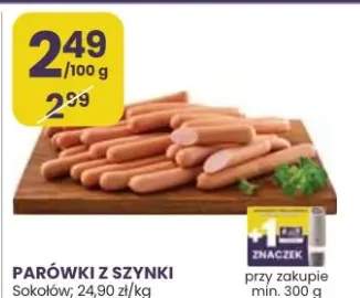 Parówki z szynki Sokołów