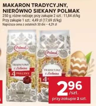 Makaron tradycyjny, nierówno siekany Polmak