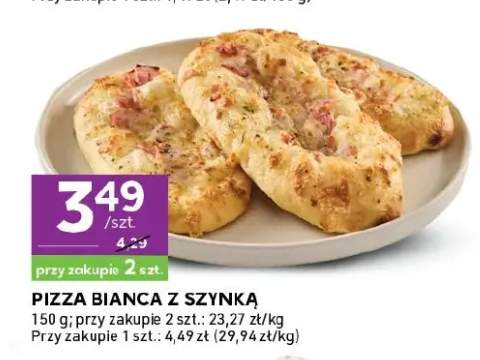 Pizza bianca z szynką