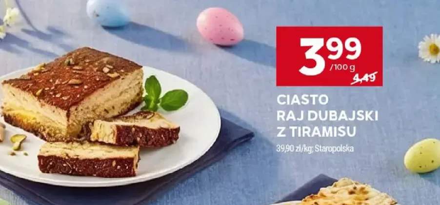 Ciasto raj dubajski z tiramisu