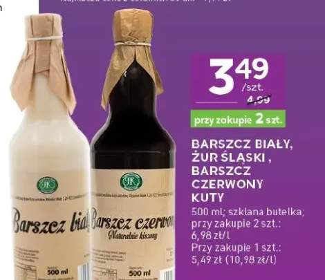Barszcz biały, żur śląski, barszcz czerwony kuty