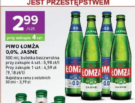 Piwo Łomża 0,0% Jasne