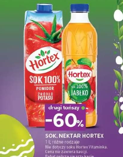 Sok, nektar pomidor z kłódło potasu, jabłko