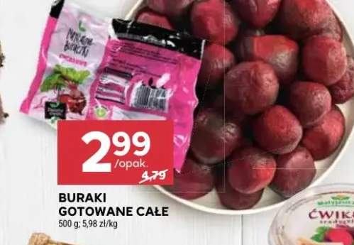 Buraki gotowane całe