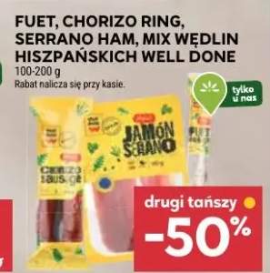 Fuet, chorizo ring, serrano ham, mix wędlin hiszpańskich well done