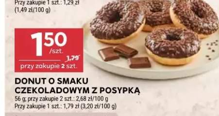Donut o smaku czekoladowym z posypką