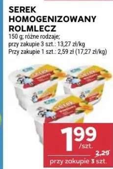 Serek homogenizowany rolmlecz różne rodzaje