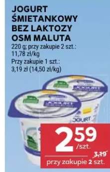 Jogurt śmietankowy bez laktozy