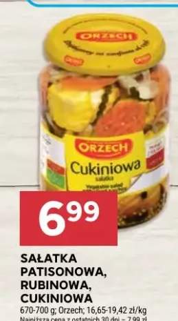 Sałatka patisonowa, rubinowa, cukiniowa