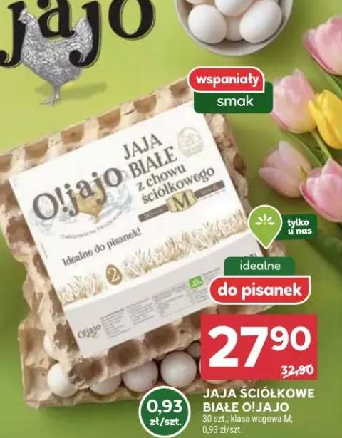 Jaja ściółkowe białe