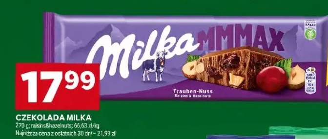 Czekolada Milka Trauben-Nuss