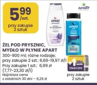 Żel pod prysznic, mydło w płynie Apart