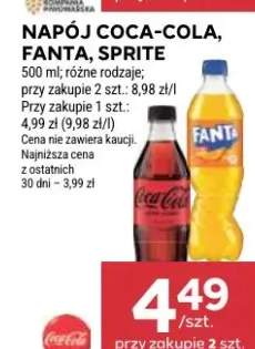 Napój Coca-Cola, Fanta, Sprite