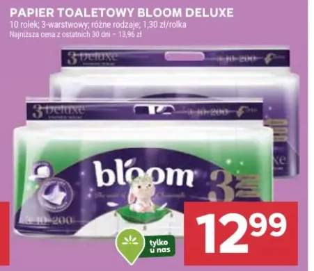 Papier toaletowy Bloom Deluxe 3-warstwowy różne rodzaje
