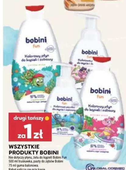 Wszystkie produkty płyn, żel do kąpieli, pasty do zębów, guma balonowa