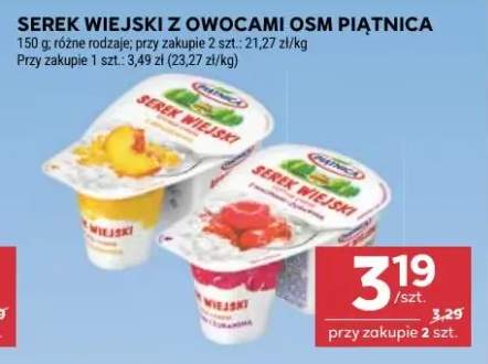 Serek wiejski z owocami