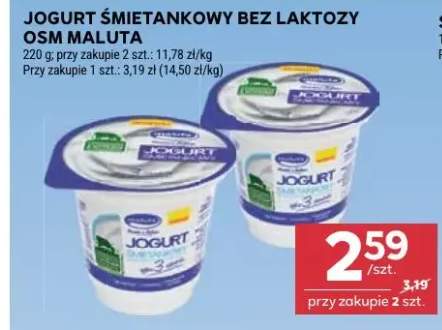 Jogurt śmietankowy bez laktozy