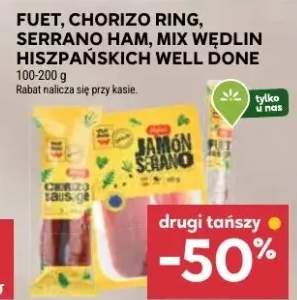 Fuet chorizo ring, serrano ham, mix wędlin hiszpańskich