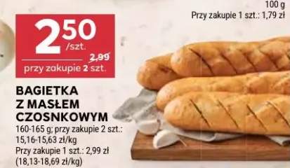 Bagietka z masłem czosnkowym