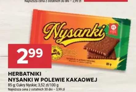 Herbatniki w polewie kakaowej Nysanki