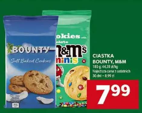 Ciastka bounty, m&m